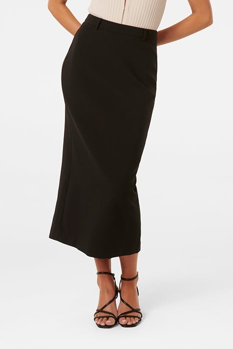 SAMANTHA COLUMN SKIRT BLACK 1