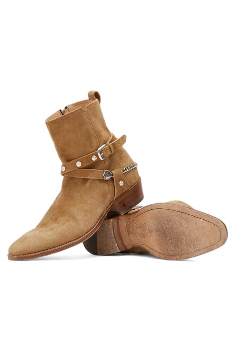 LUDLOW DOUBLE BELT ZIP BOOT TAN 2