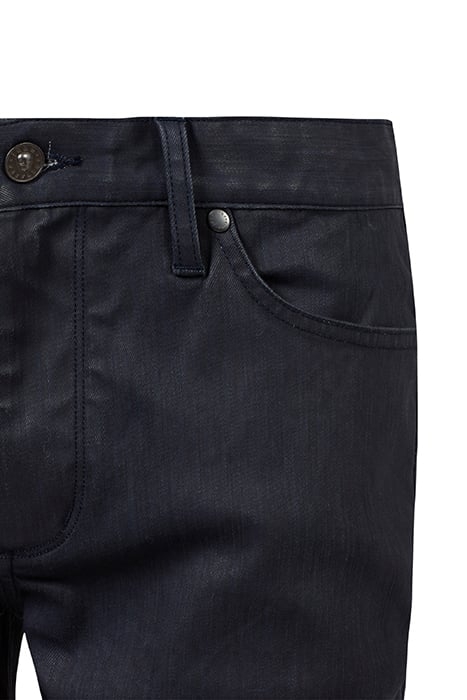 SLIM FIT GARMENT WASHED JEAN WITH ZIP FL TWILIGHT BLUE 3