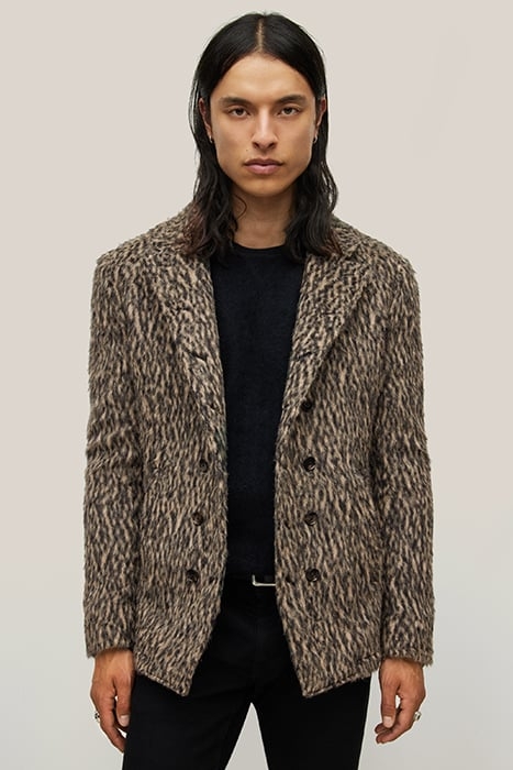 SLIM FIT DOUBLE BREASTED BUTTON FRONT CU MOCHA 1