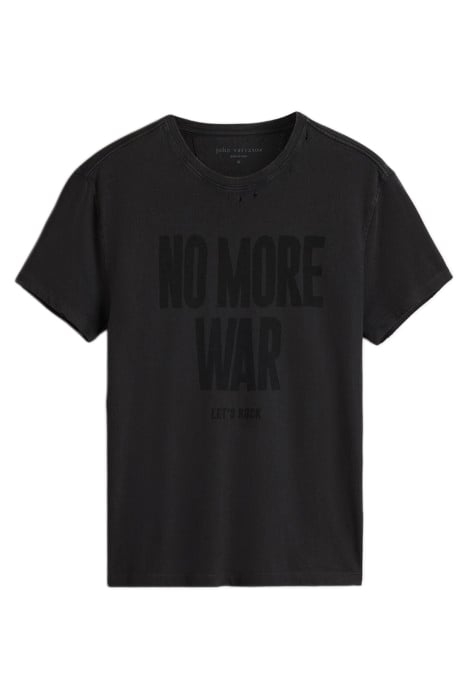 SS CREW TEE - NO MORE WAR CHARCOAL 2