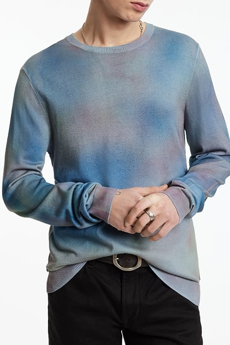 DAHL LS MERCERIZED COTTONWITH SPRAY DYE DUTCH BLUE 1