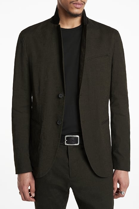 SLIM FIT NOTCH LAPEL JACKET WITH UNLINED KELP 1