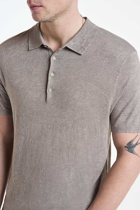 CHATHAM REGULAR FIT SS P OLO WITHPIGMENT GRIFFIN GREY 3