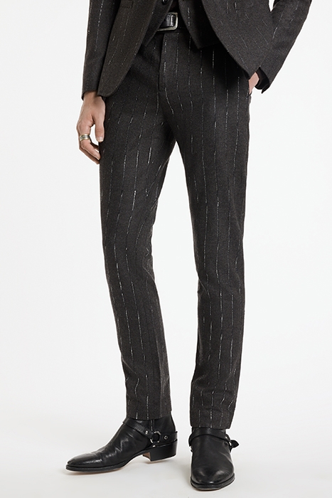 SLIM FIT PANTS WITH WELT HIP POCKET AND ESPRESSO 2