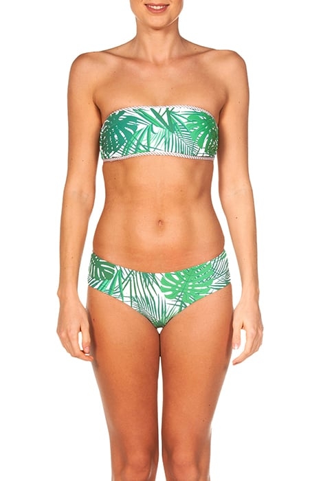 W BANDEAU TWO PIECES GREEN-MULTI 1