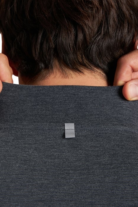 M THERMAL H/Z LONG SLEEVE BLACK MELANGE-SILVER 7