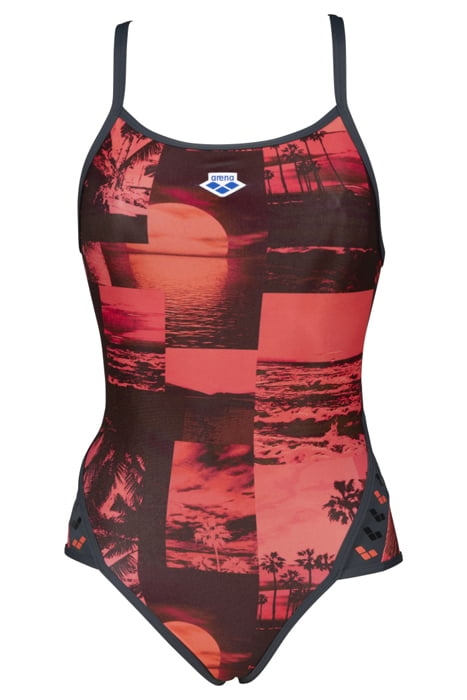 W PRINTED ICONS TEAM STRIPE SUPERFLY BAC ASPHALT-FLOREALE MU 1