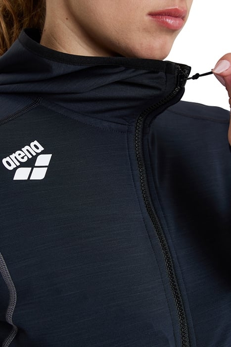 WOMEN'S HOODED JACKET SPACER BLACK 4