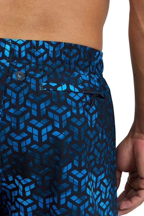 MEN'S ARENA EVO BEACH BOXER AO BLACK-TURQUOISE MULTI 6