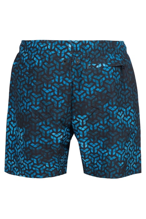 MEN'S ARENA EVO BEACH BOXER AO BLACK-TURQUOISE MULTI 5
