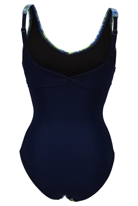 WOMEN'S BODYLIFT CHIARA SWIMSUIT WING B NAVY-SOFT GREEN MULT 5