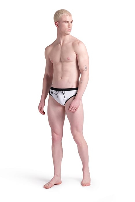 MEN'S ARENA CLASSIC SWIM BRIEF WHITE-BLACK 3