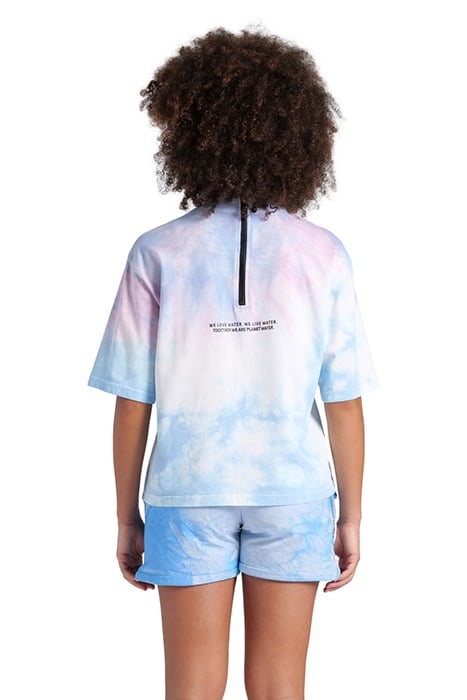 WOMEN'S SHIRT MPH CYAN MULTI TIE&DYE 2