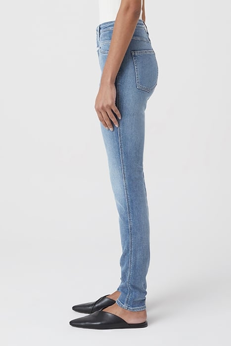SKINNY PUSHER LONG JEANS MID BLUE 5