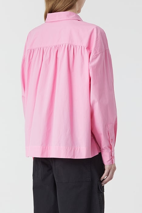 GATHERED SHIRT PINK LILIES 2