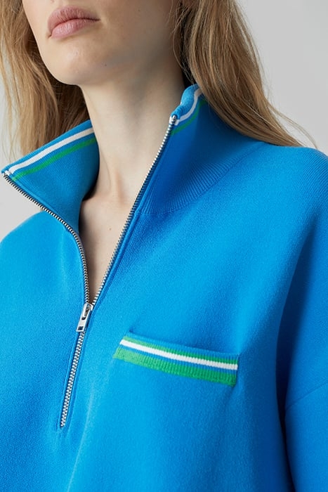 TURTLE NECK HALFZIP OCEANIC BLUE 4