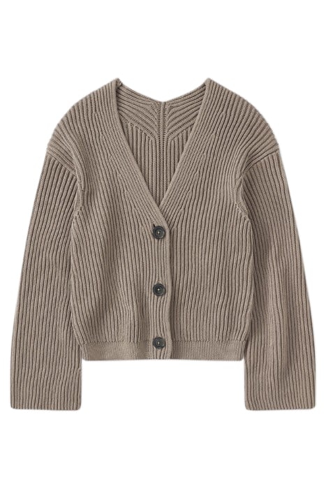V CARDIGAN LONG SLEEVE BROWN SUGAR 4