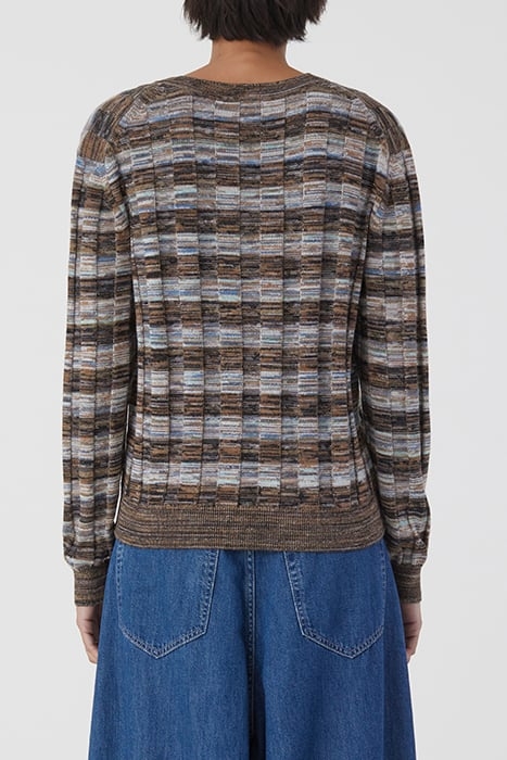 V NECK LONG SLEEVE MULTI COLOR 2