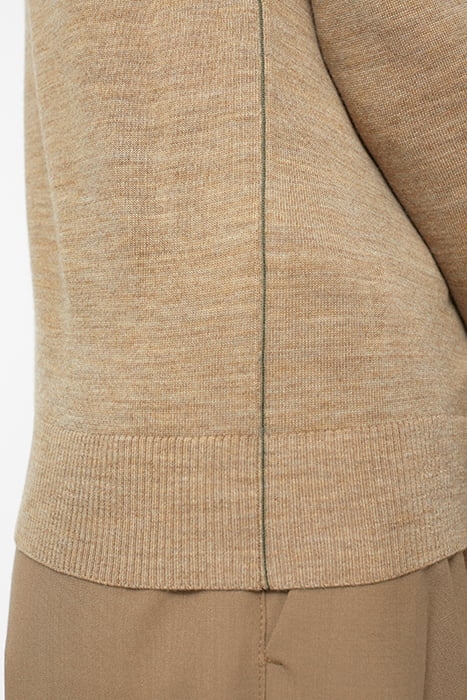 V NECK LONG SLEEVES BROWN SUGAR 6