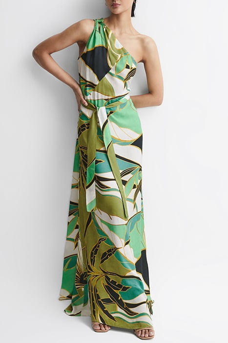 TINA-JUNGLE MAXI DRESS GREEN 1