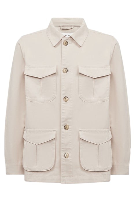 NORMANBY-LS BUTTON THROUG ECRU 4