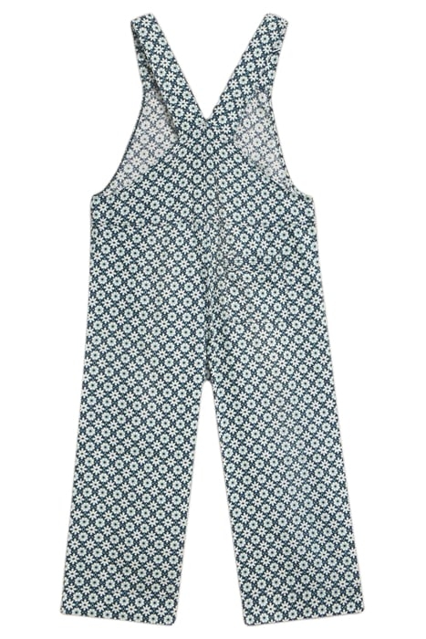 VIOLA LINEN DUNGAREE GREEN PRINTED 3