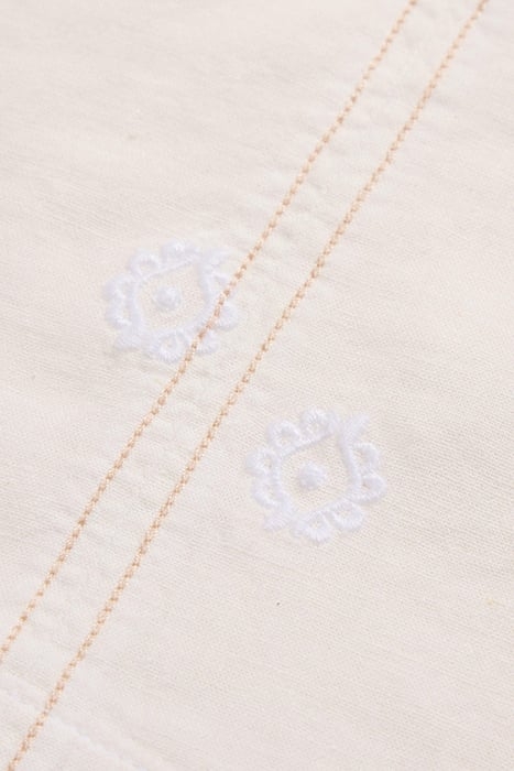 ELODIE LINEN BLEND TOP NATURAL WHITE 4