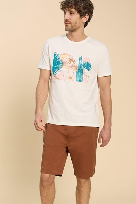 PALMER DRAWSTRING SHORT MID BROWN 1