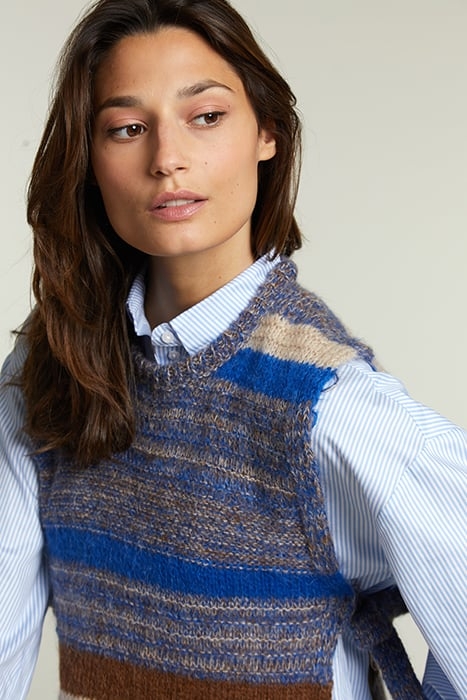 MULTI STRIPED CREW NECK SPENCER 3