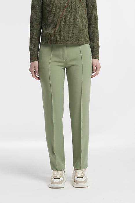 PLAIN WAVE LOOPS ZUPRA TROUSERS GREEN 1