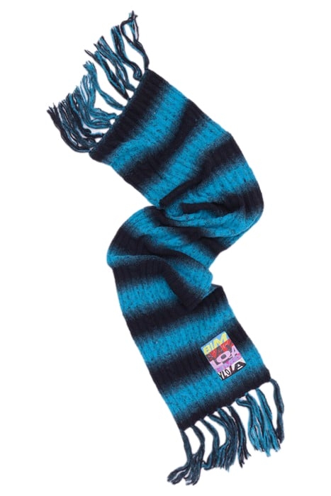 BLACK STRIPED SCARF 2