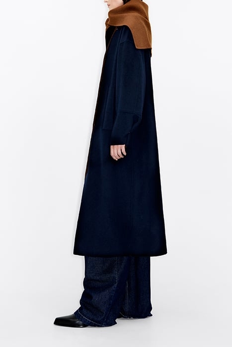 NAVY BLUE OVERSIZE DOUBLE-FACE COAT 4
