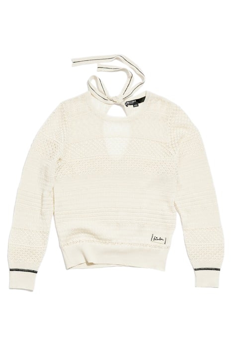 IVORY TEXTURED SWEATER 3