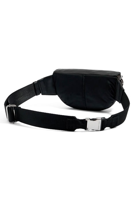 MINI BLACK LEATHER POCKET BUMBAG 2