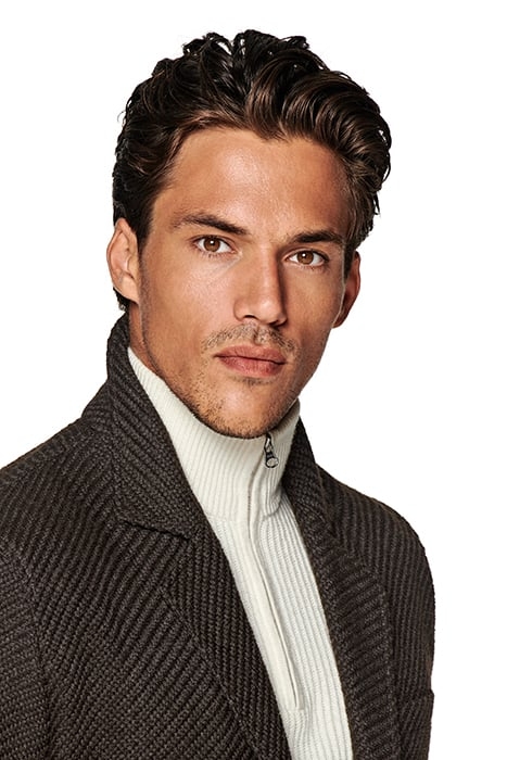 DARK BROWN RELAXED FIT SHIRT-JACKET 6