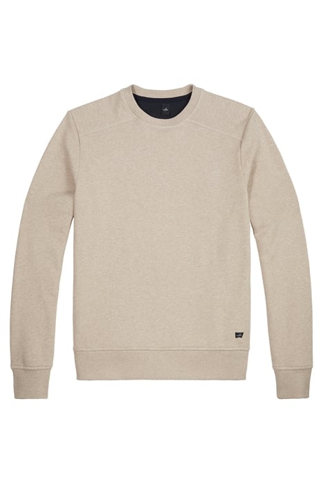 MOORE | CREW NECK SWEATER SAND MELANGE 1