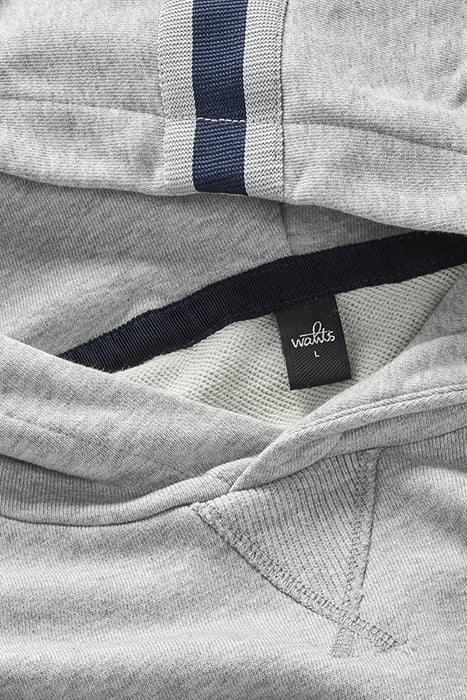 VANCE-BAND | HOODED SWEATSHIRT LIGHT GREY MELANGE 2