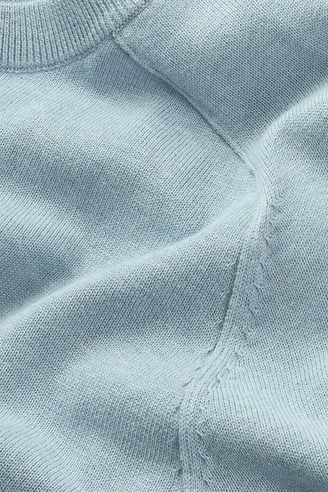 MADDEN | COTTON CASHMERE PULLOVER CHALK BLUE MELANGE 2