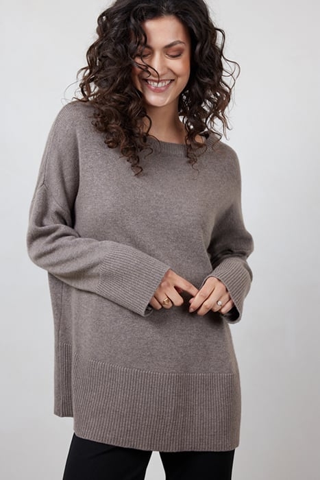 PULLOVER SOLE CASHMERE LIGHT SAND MELANGE 4