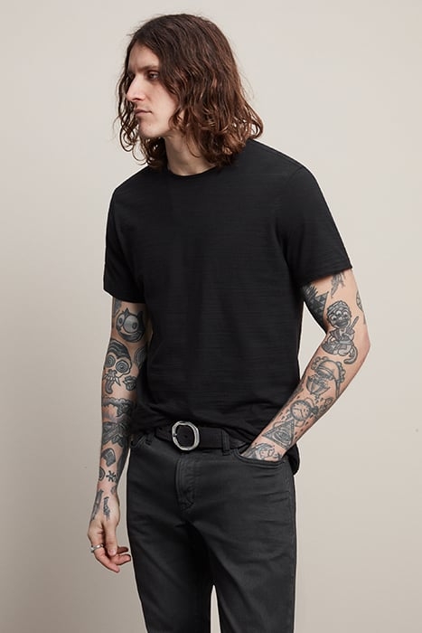 SS SLUB CREWNECK BLACK 1