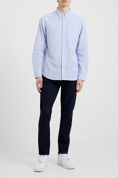 CHECKED AND STRIPE POCKET LS BLUE 1