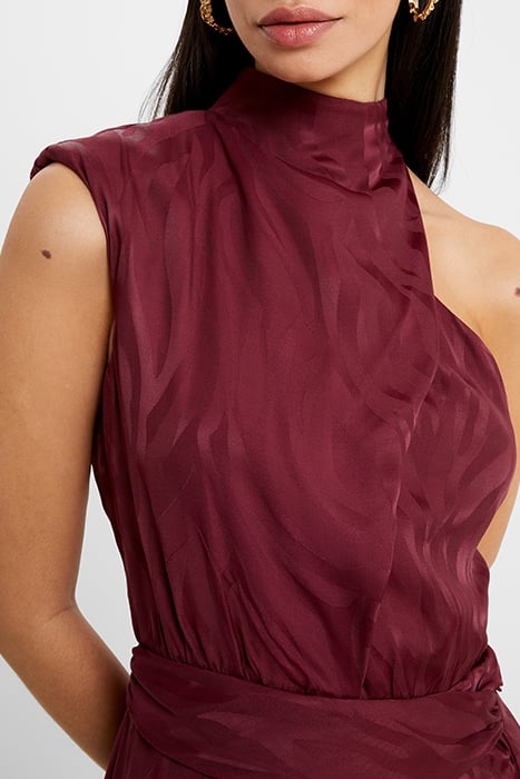 ABA SATIN DRESS BROWN 4