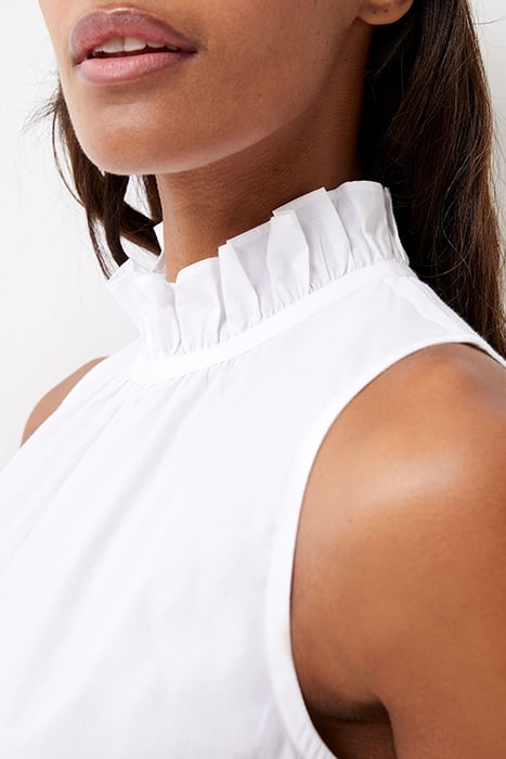RHODES POPLIN TOP WHITE 4