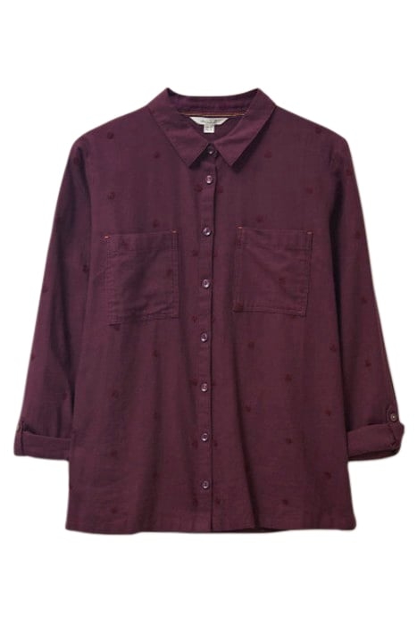 EMILIA COTTON SHIRT PLUM 4