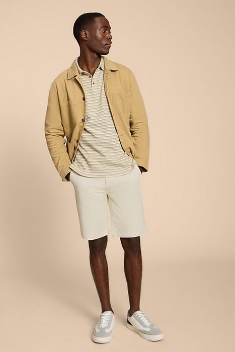 SUTTON CHINO SHORT NATURAL WHITE 1