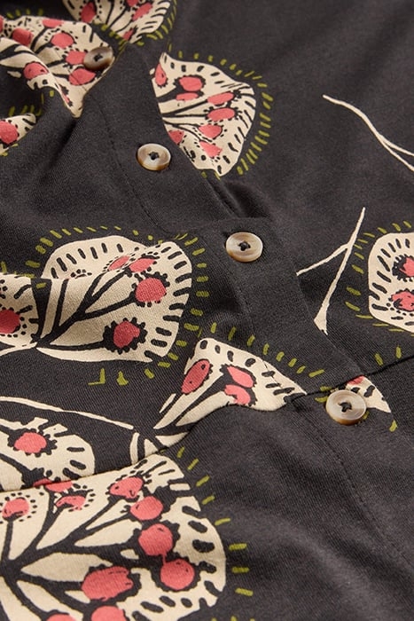 RUA JERSEY SHIRT DRESS GREY PRINT 4