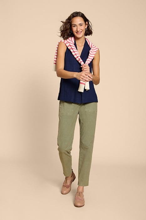 CELIA JERSEY MIX SHIRT FRENCH NAVY 3