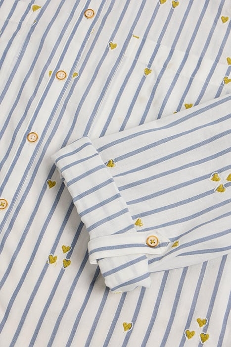 SOPHIE HEART EMBROIDERED SHIRT IVORY MULTI 4