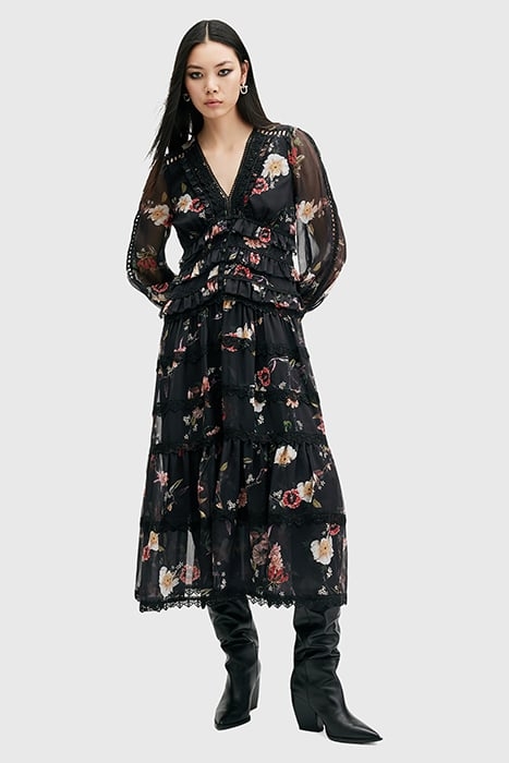 ZORA MIDI DRESS UNITY BLACK 1